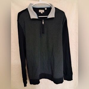 Ted Baker Lindstrom Quarter Zip Men’s Size Large Blue/Grey